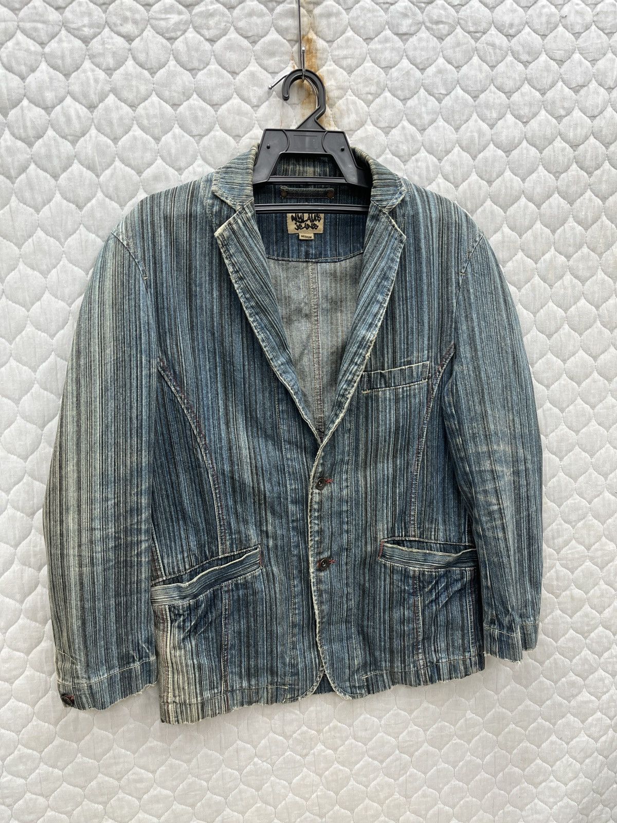 Vintage 🔥🔥🔥STEALS VTG NYLAUS JEANS DENIM JACKET Size M / US 6-8 / IT 42-44 - 2 Thumbnail