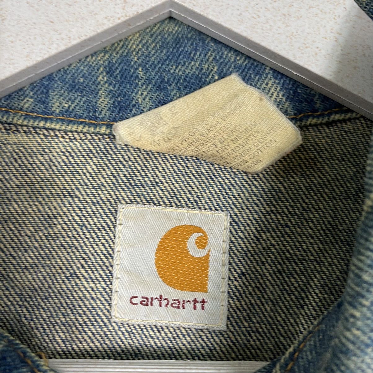 Carhartt × Vintage 💥100 ANNIVERSARY CARHARTT DENIM JACKET JEAN TRUCKER Size US M / EU 48-50 / 2 - 11 Thumbnail
