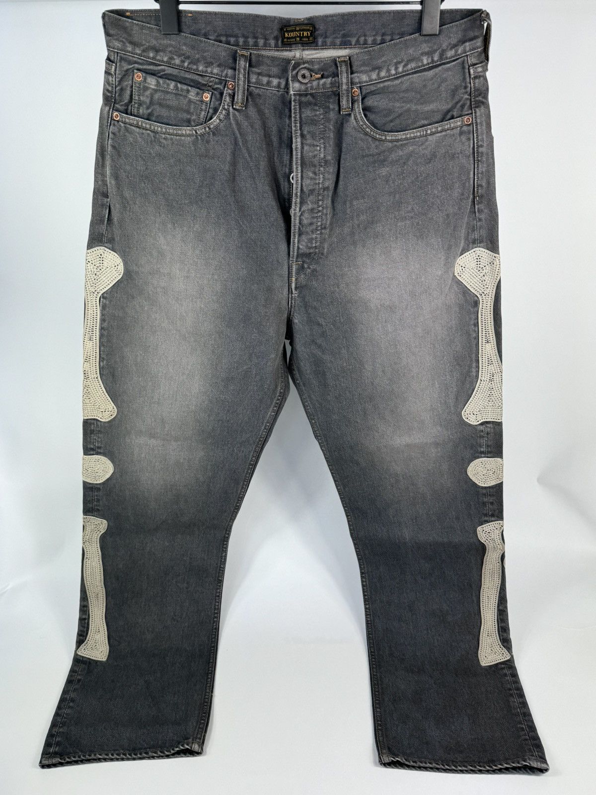 Kapital SLIM FIT EMBROIDERED DENIM JEANS Size US 38 / EU 54 - 1 Thumbnail