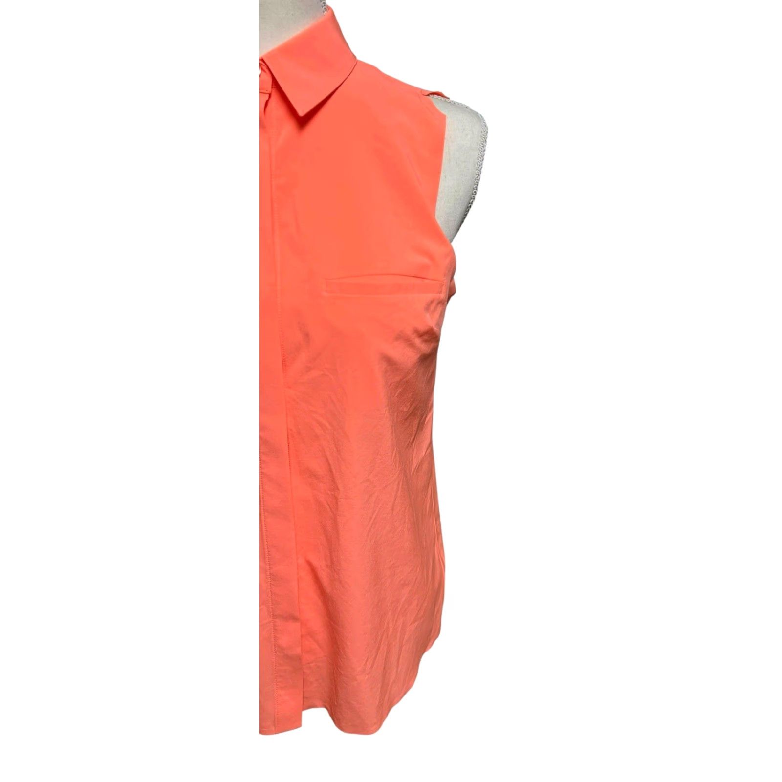 Athleta Athleta Everlasting Tank Womens XS Orange Sleeveless Button-Up Relaxed Stretch Casual Athleisure Shirt Boys? No Size XS / US 0-2 / IT 36-38 - 2 Thumbnail