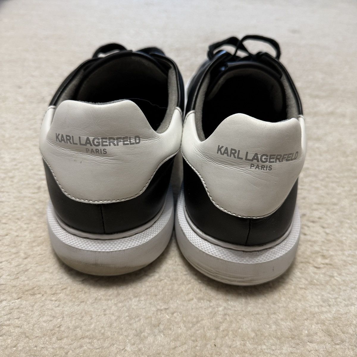 Karl Lagerfeld Karl Lagerfeld Paris Men's 13 Head Leather Low Top Sneaker Size US 13 / EU 46 - 6 Thumbnail