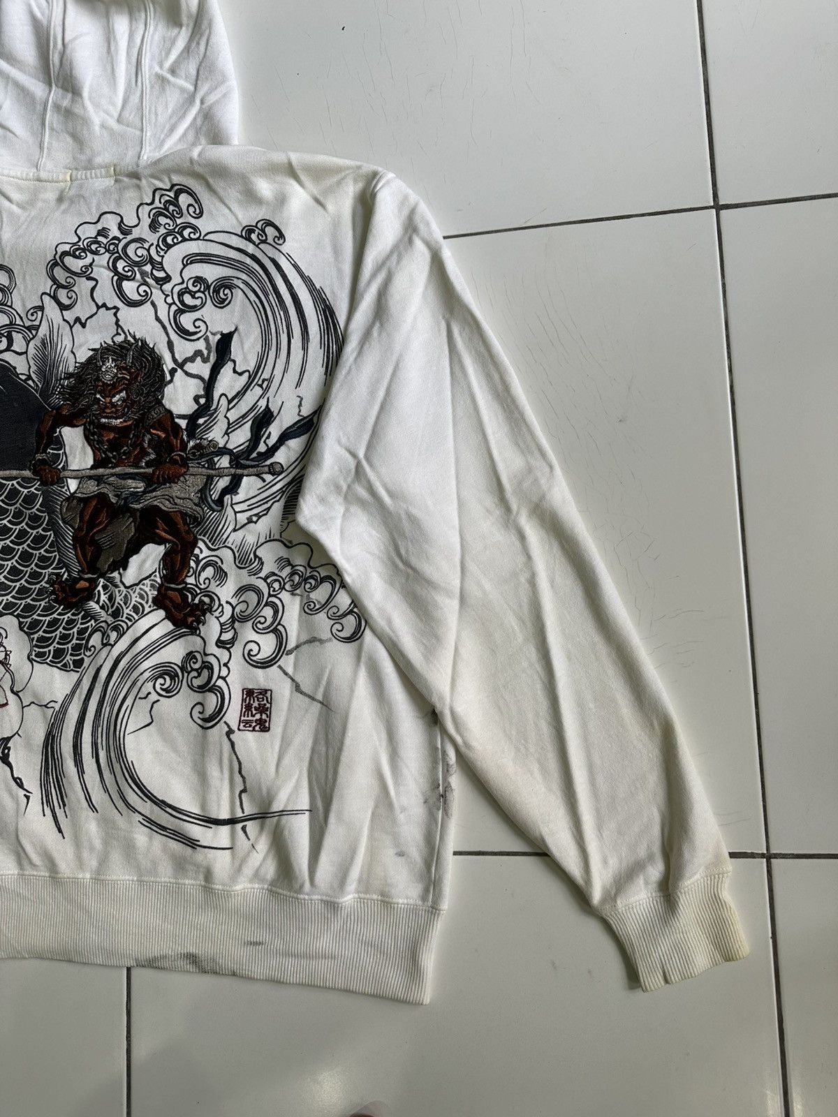 Composition by Kenzo Vintage Souvenir Dragon fish koi’s zip Up hoodie Size US L / EU 52-54 / 3 - 4 Thumbnail