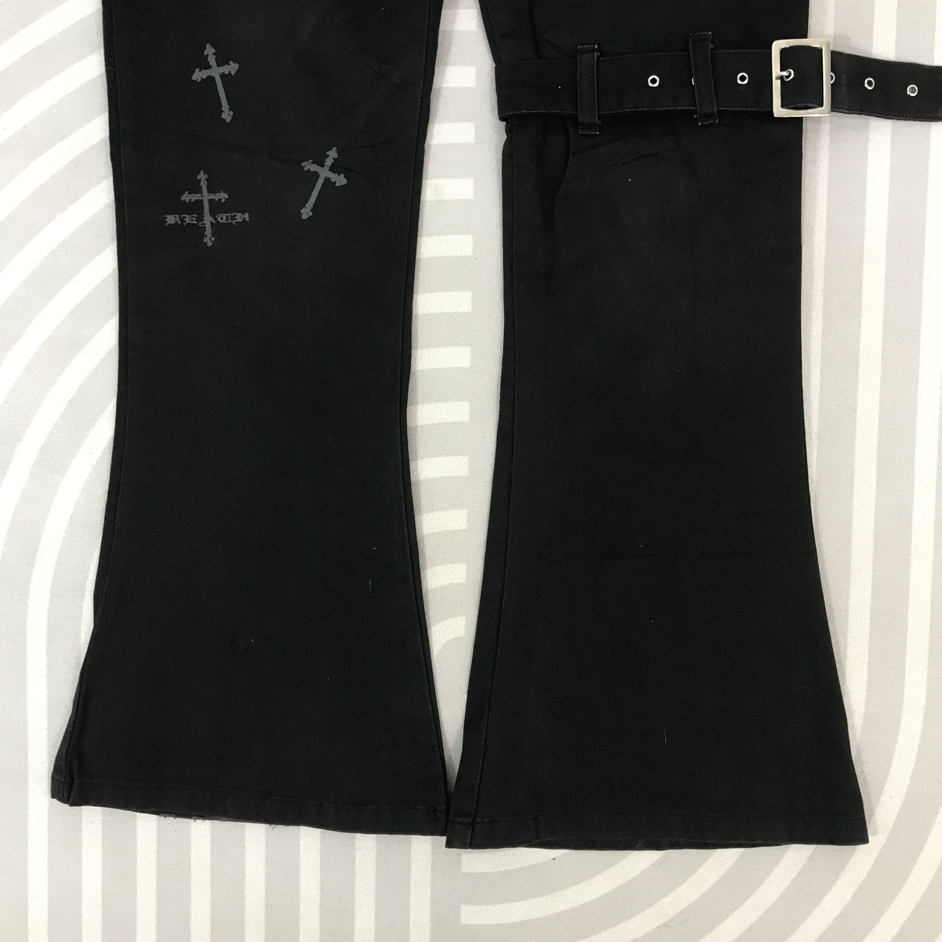 Japanese Brand Vintage Beach black Flared Pants bondage style Size US 30 / EU 46 - 3 Thumbnail