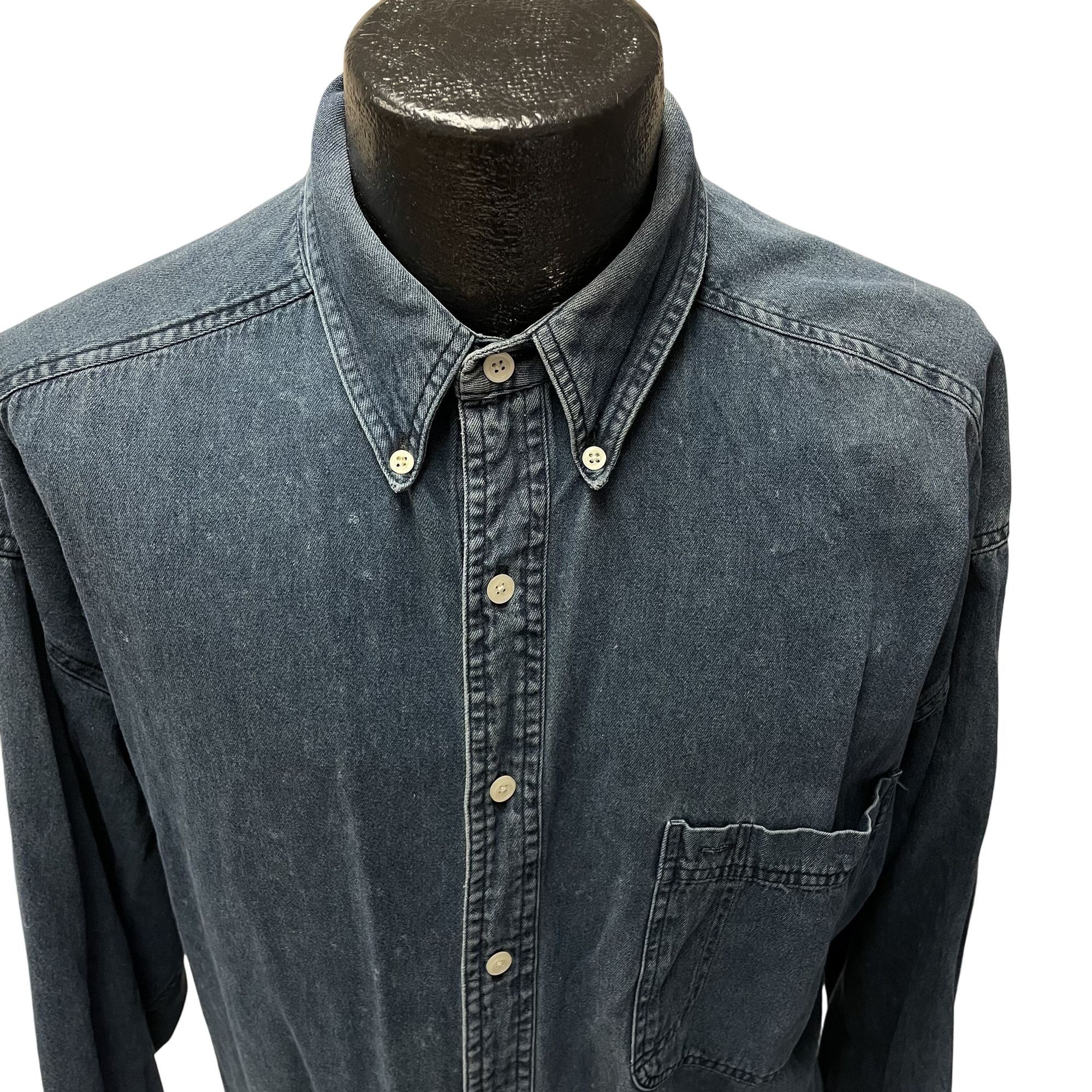 Other Vtg Jeans Structure Wear DENIM WORKWEAR Streetwear Shirt Size US L / EU 52-54 / 3 - 2 Thumbnail