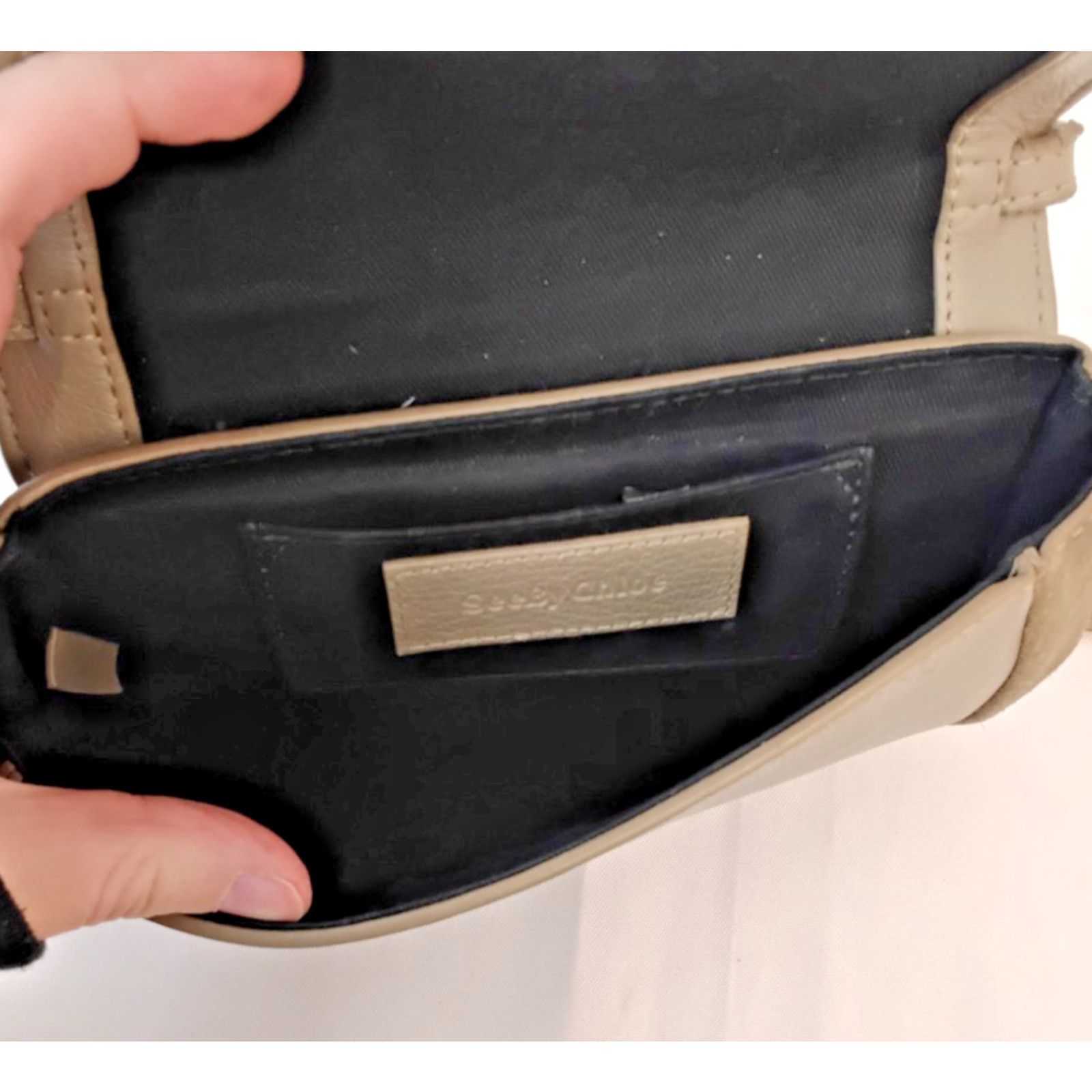 See by Chloe See by Chloe Mini Hana Crossbody Brown Taupe Leather Suede Size ONE SIZE - 9 Thumbnail