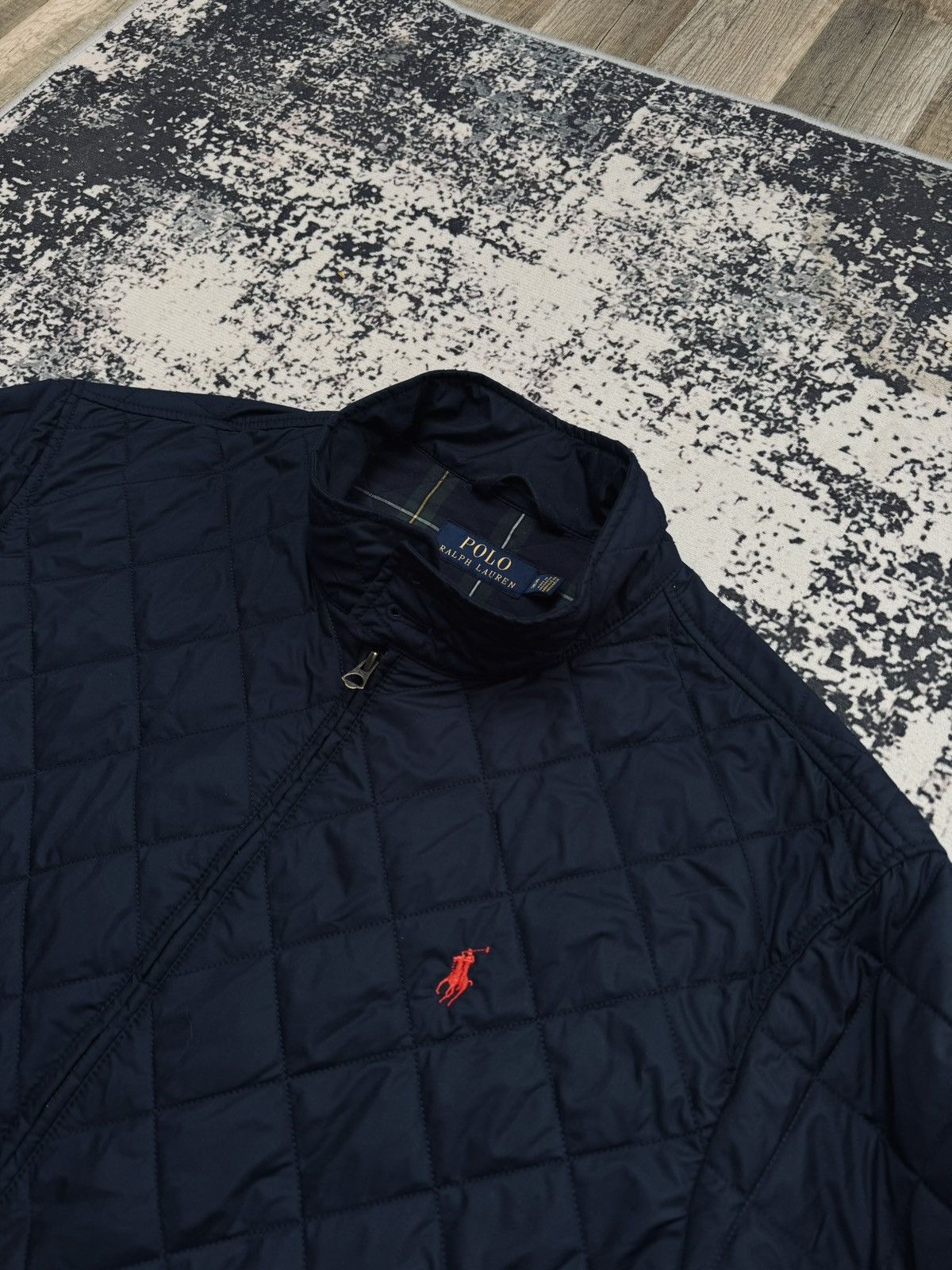 Polo Ralph Lauren × Ralph Lauren × Vintage Vintage Ralph Lauren Down Puffer Bomber Jacket RLX L navy Size US L / EU 52-54 / 3 - 3 Thumbnail
