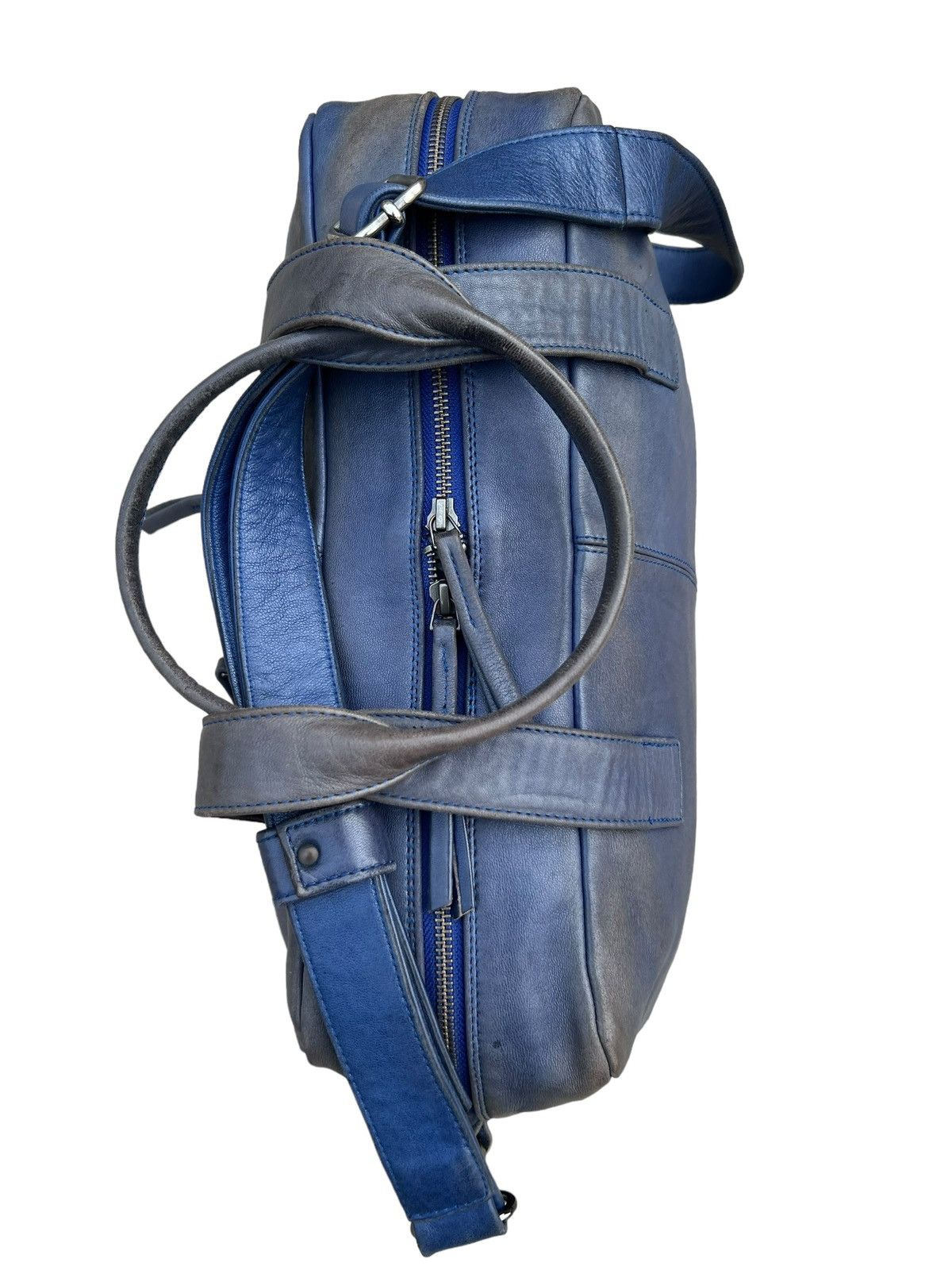 Leather Naterra Distress Sun Fade Patina Leather 2 Way Travel Bag Size ONE SIZE - 16 Thumbnail