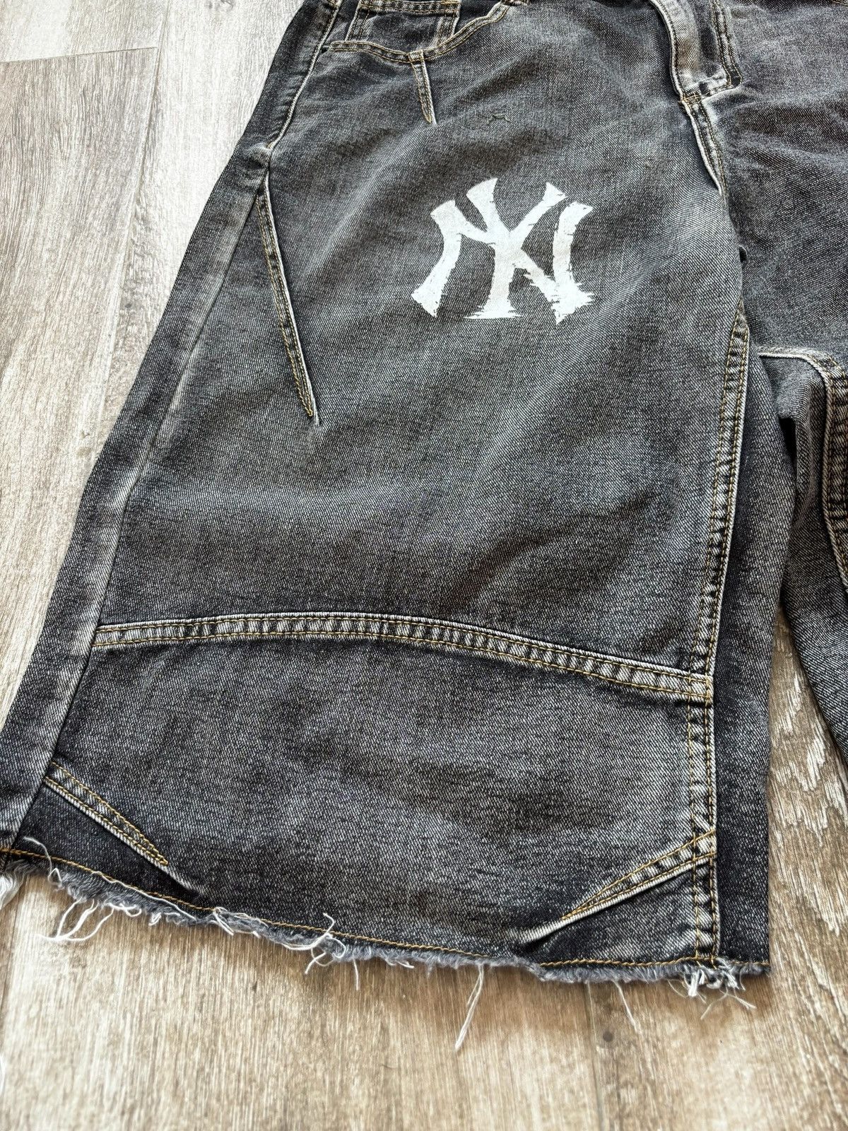 New York Yankees Y2k New York Yankees Parachute Vintage Baggy Jeans Custom Size US 34 / EU 50 - 6 Thumbnail