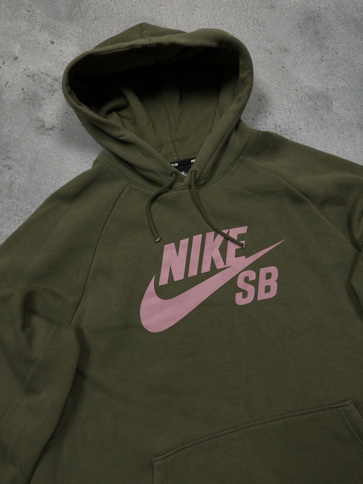 Nike Nike SB khaki vintage hoodie swoosh logo acg Size US XL / EU 56 / 4 - 2 Thumbnail