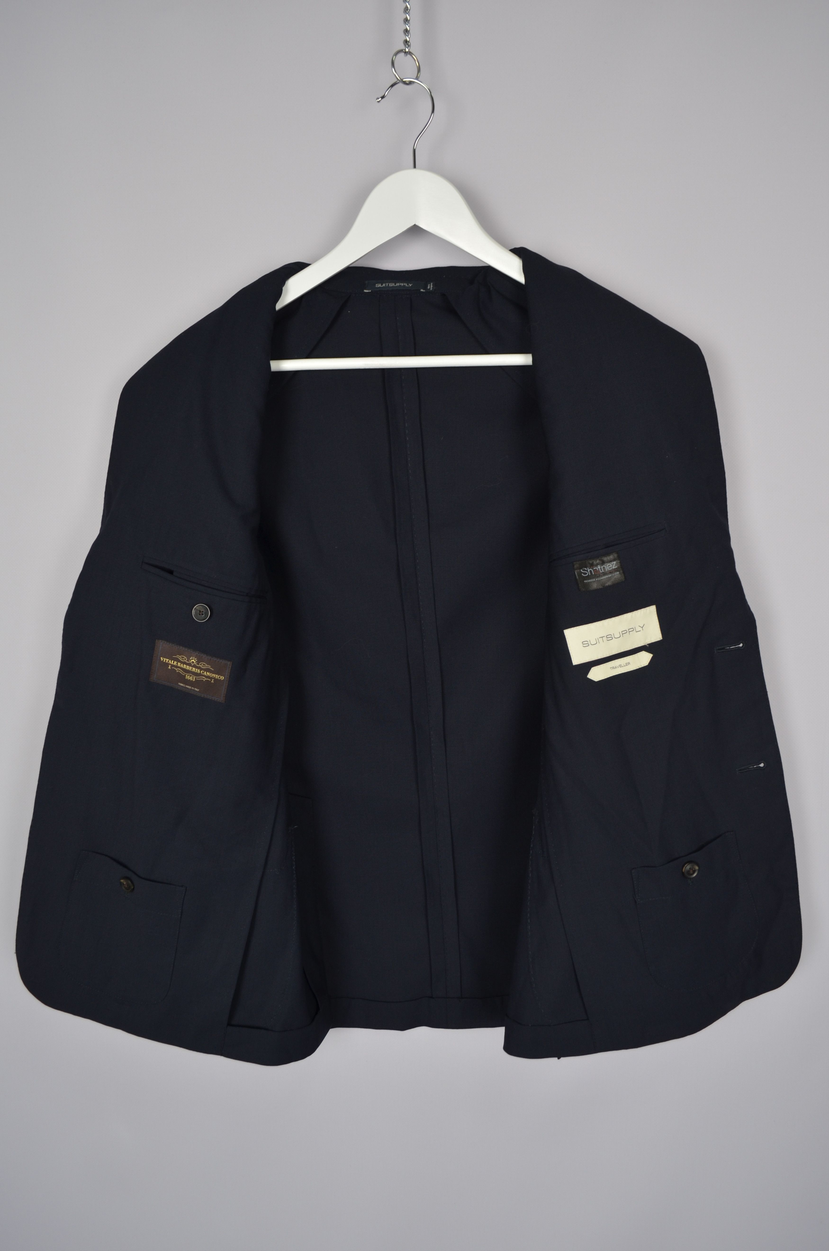 Designer × Suitsupply Suitsupply Traveller Havana Unlined Wool Suit Pants Blazer Size 34S - 11 Thumbnail