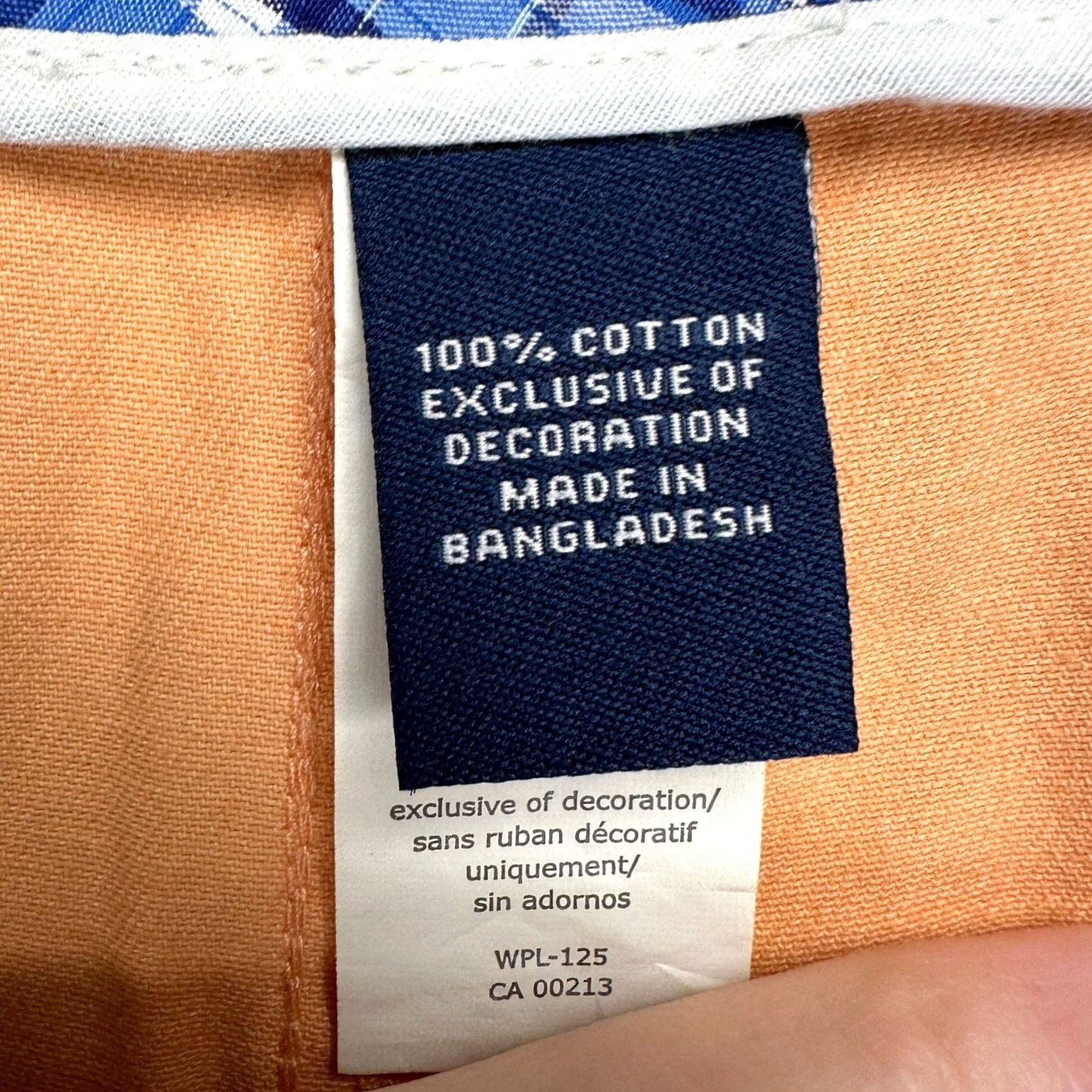 Chaps Chaps Khakis Shorts Mens 38 Orange 100% Cotton Flat Front Casual Pockets NEW Size US 38 / EU 54 - 4 Thumbnail