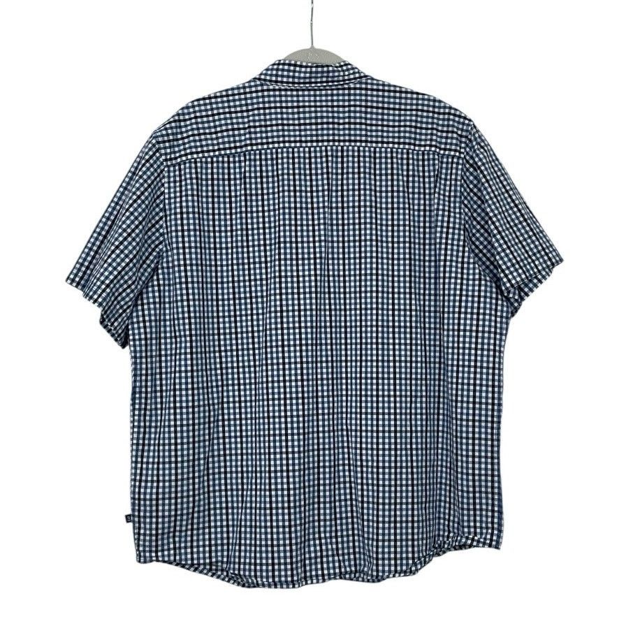 Gap GAP Mens Blue Plaid Short Sleeve Button Down Shirt Size US XXL / EU 58 / 5 - 5 Thumbnail