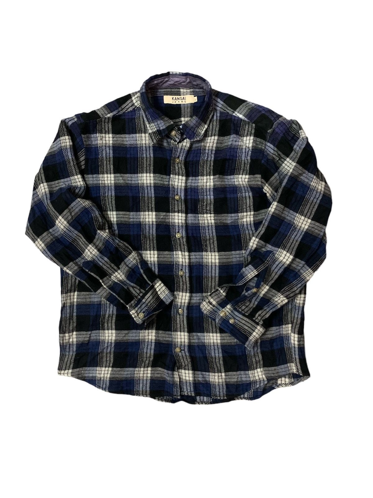 Kansai Yamamoto Kansai Yamamoto Checkered Flannel Shirt Size US L / EU 52-54 / 3 - 1 Thumbnail