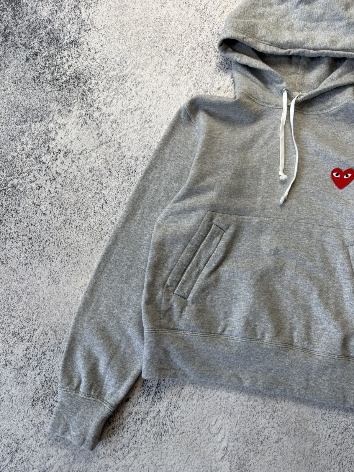 Comme des Garcons PLAY Comme Des Garcons Play CDG Grey Hoodie Sweatshirt Japanese Size M / US 6-8 / IT 42-44 - 6 Thumbnail