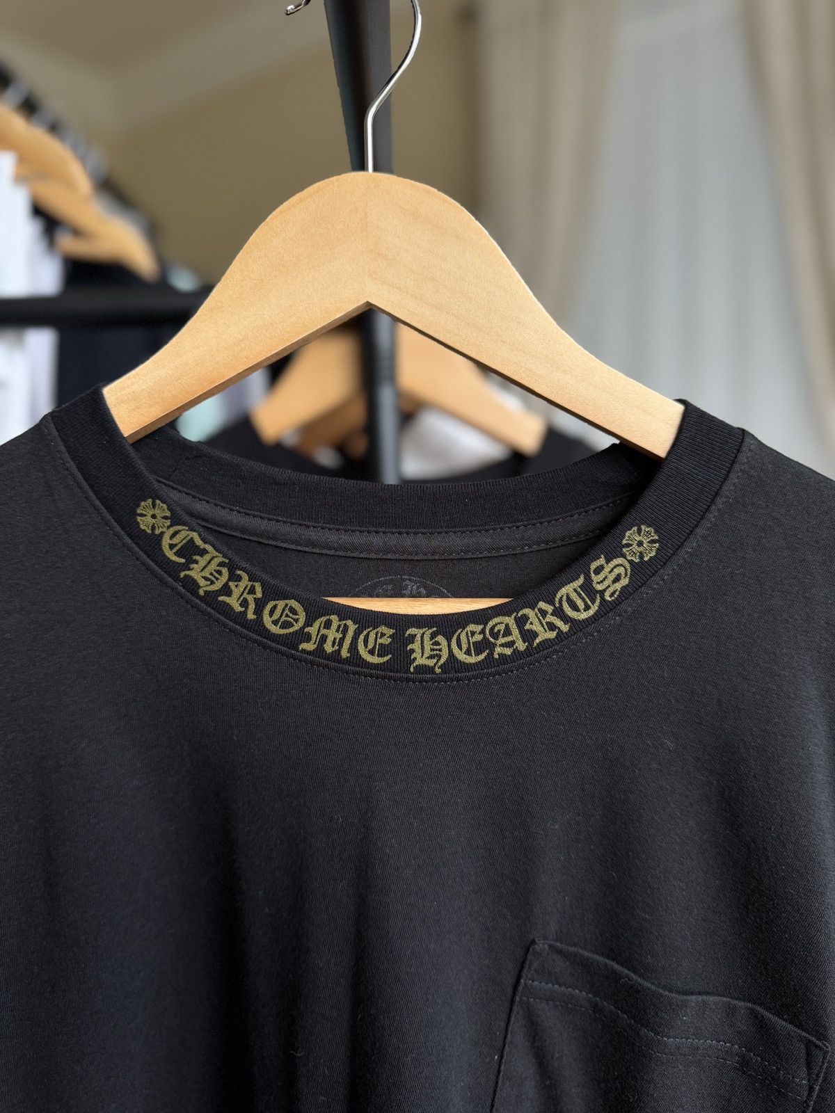 Chrome Hearts Chrome Hearts Olive Neck Logo Longsleeve Size US L / EU 52-54 / 3 - 3 Thumbnail