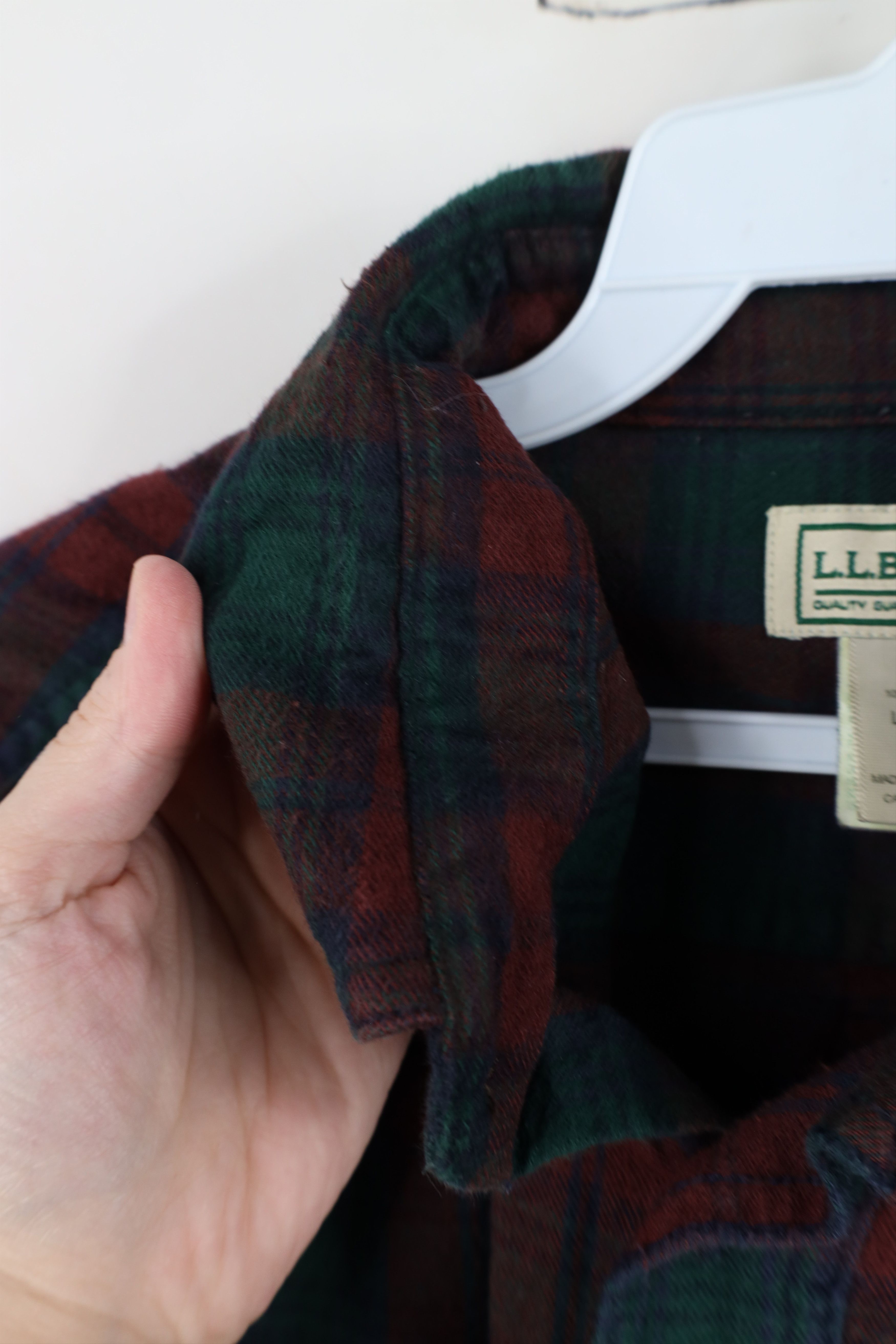 L.L. Bean Vintage 90s LL Bean Flannel Collared Button Down Shirt Plaid Size US L / EU 52-54 / 3 - 10 Thumbnail