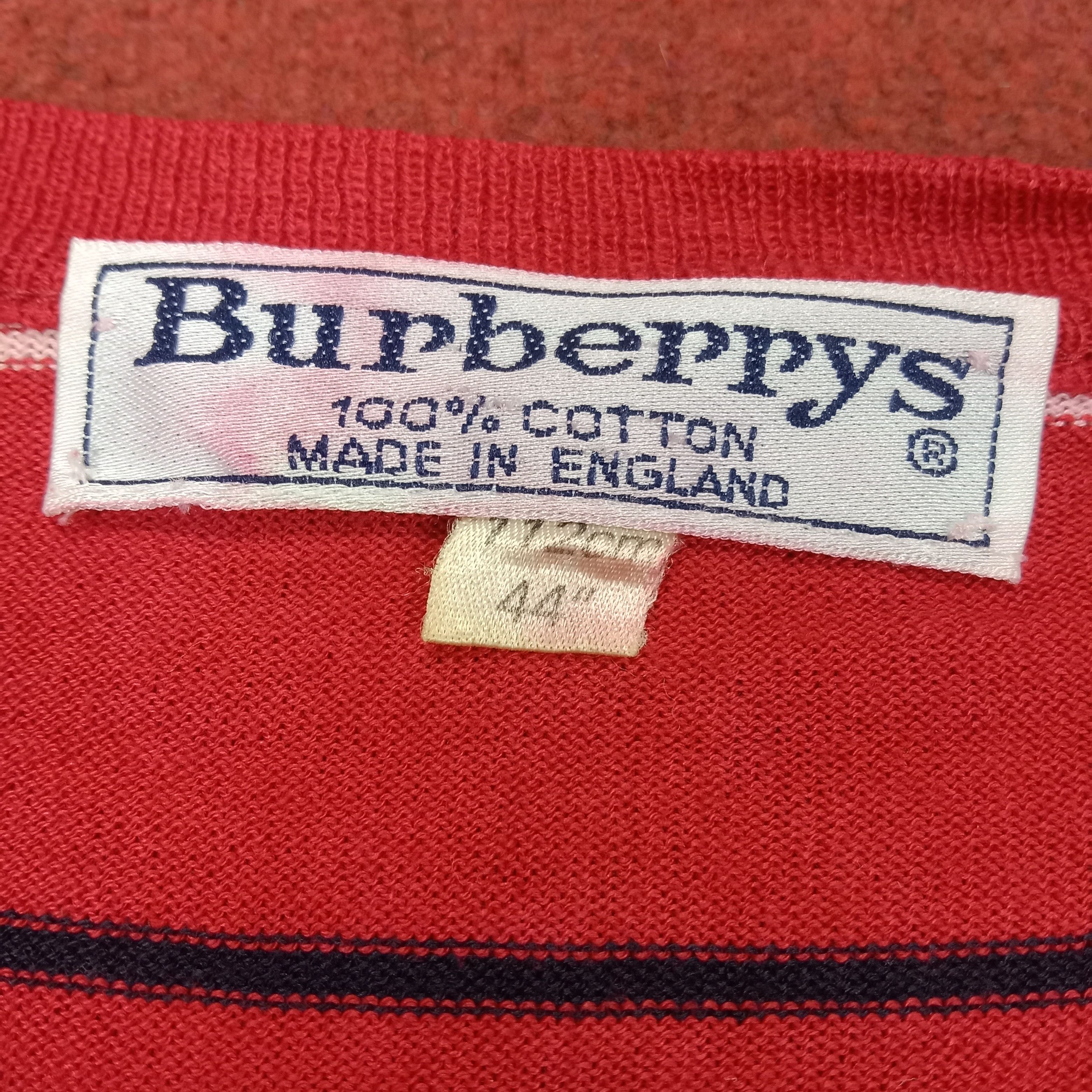 Burberry × Vintage Burberrys Small Logo Stripes Design Cardigan Sweater Style Size L / US 10 / IT 46 - 5 Thumbnail