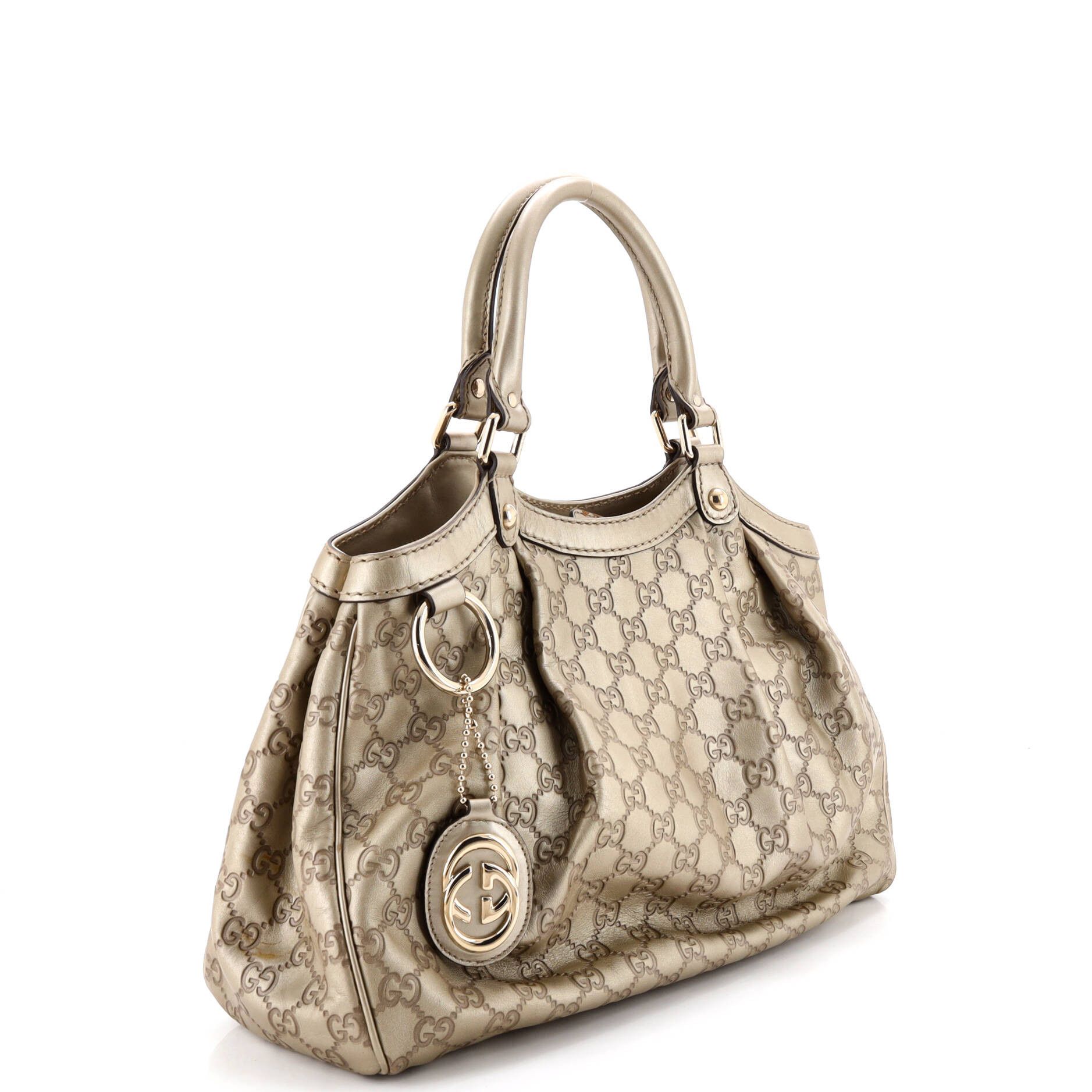 Gucci Sukey Tote GG Canvas with Leather Medium Size ONE SIZE - 1 Thumbnail