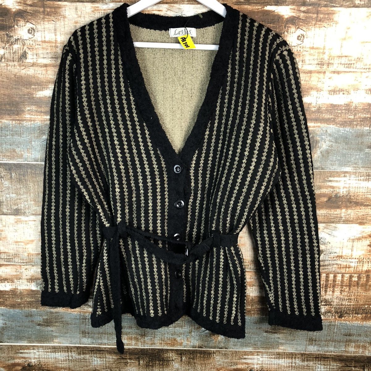 Homespun Knitwear × Japanese Brand La Vies Black Cardigan Knitwear #A1701 Size M / US 6-8 / IT 42-44 - 3 Thumbnail