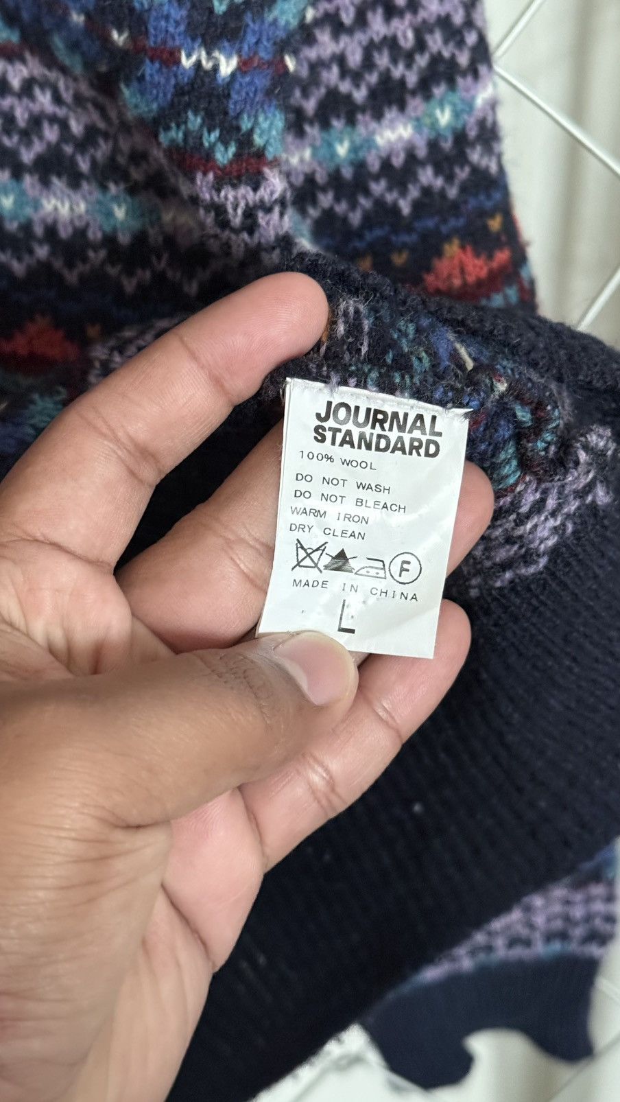 Journal Standard END. x Journal Standard Fair Isle Wool Knit Sweater Size US L / EU 52-54 / 3 - 9 Thumbnail