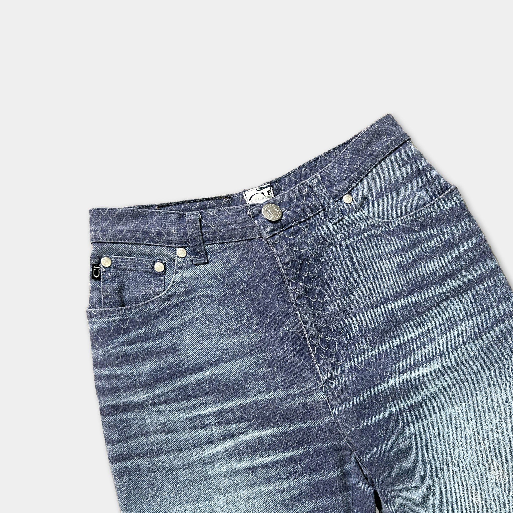 Roberto Cavalli Cavalli Jeans 00's Denim Print Jeans Size US 28 / EU 44 - 2 Thumbnail