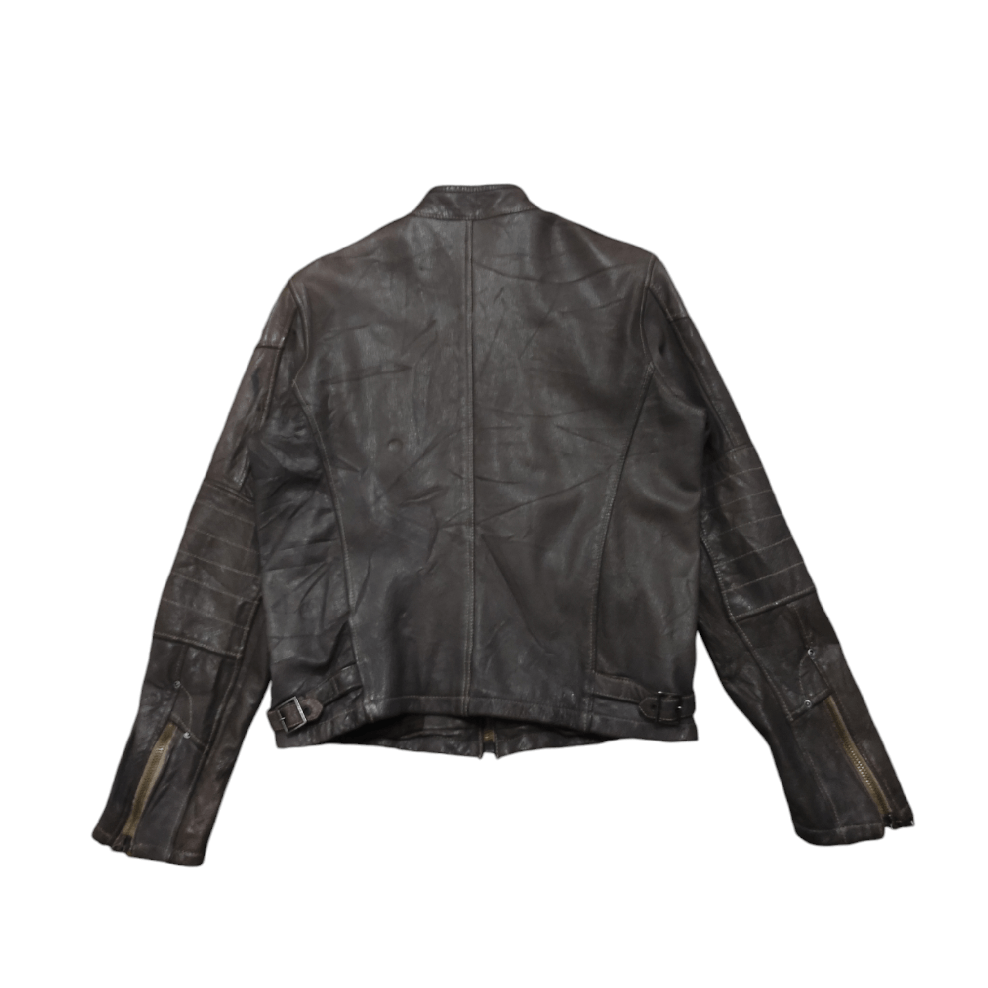 GAS × Japanese Brand Gas Jeans cafe racer leather jacket Size US M / EU 48-50 / 2 - 3 Thumbnail