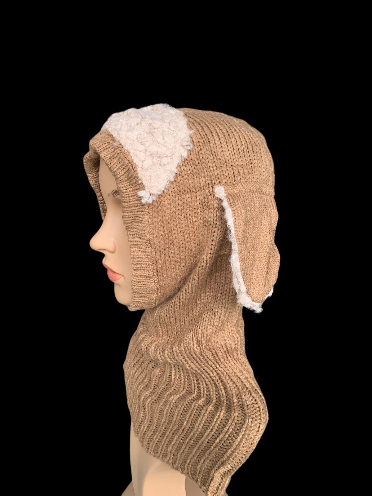 Japanese Brand Winter Lamb Hat Neck Warmer Fleece Ear Size ONE SIZE - 4 Thumbnail