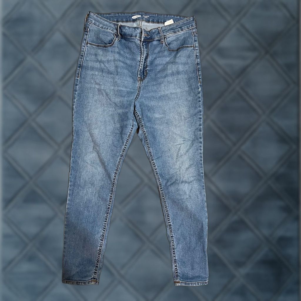 Old Navy Old Navy Jeans Skinny Mid Rise Women's 12 Short Stretch Blue Denim Cotton Polyester Spandex Regular 29.5 Inseam Size 34" / US 12 / IT 48 - 1 Thumbnail