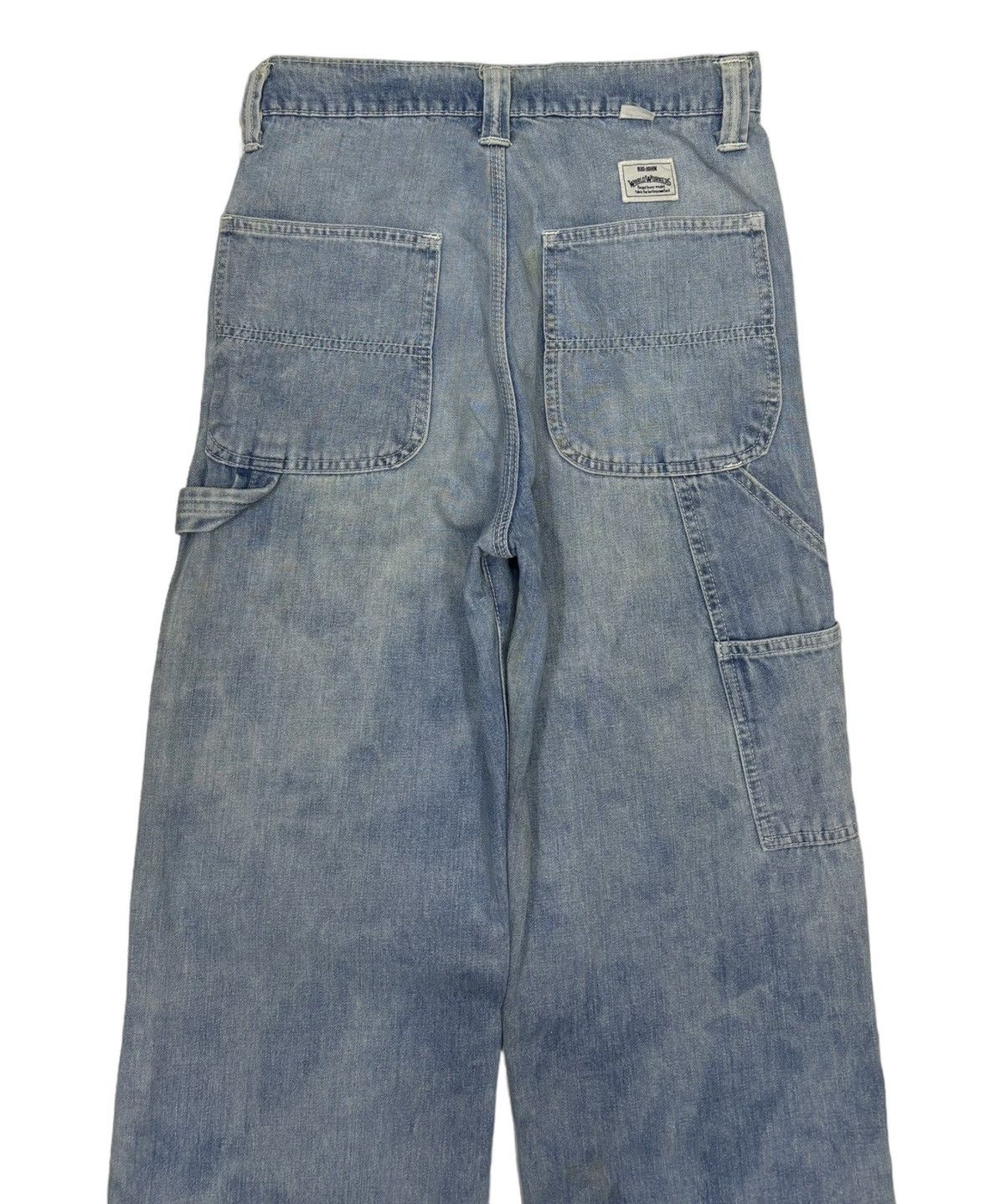 Big John × Carhartt RARE VINTAGE BIG JOHN ACID WASH CARPENTER PANTS Size US 26 / EU 42 - 8 Thumbnail