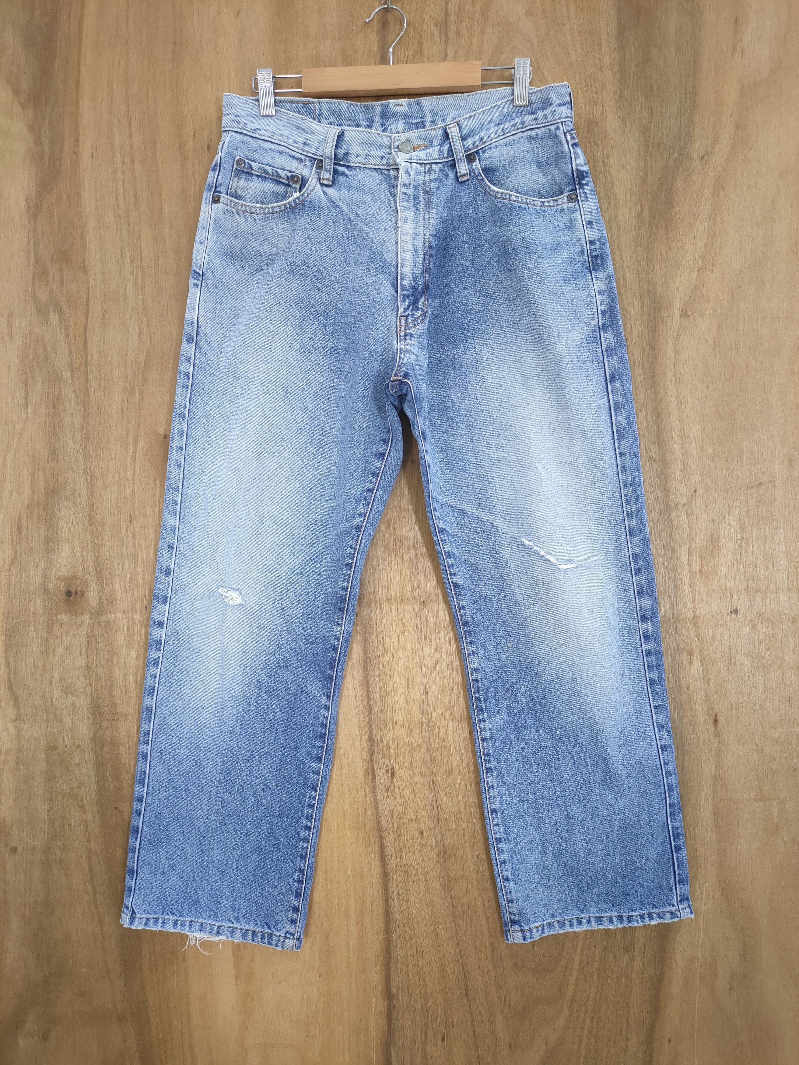 image of Distressed Denim x Warehouse Faded Distressed Jean Pants in Blue, Men's (Size 30)