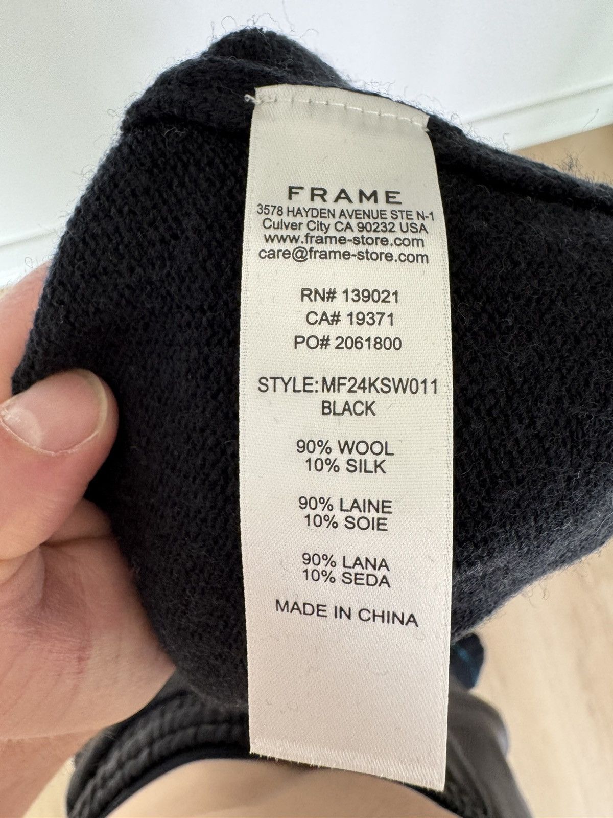 Frame Frame Silk Blend Polo Sweater in Black Size US XXL / EU 58 / 5 - 6 Thumbnail
