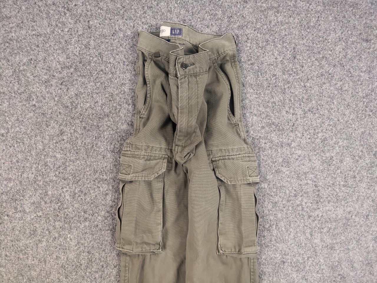 If Six Was Nine Vtg Gap hysteric glamour style Faded Canvas Cargo Pants Hype Size US 31 - 9 Thumbnail