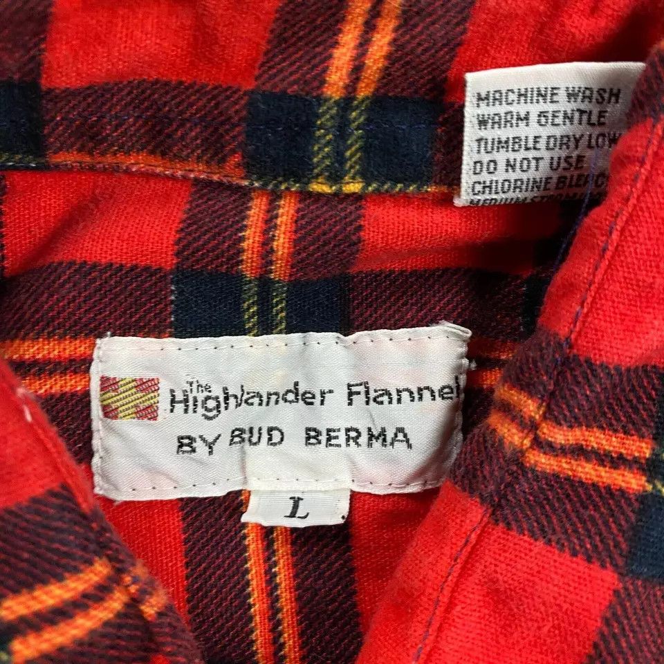 Other The Highlander Flannel Shirt Men's Large Check Button Up L Size US L / EU 52-54 / 3 - 2 Thumbnail