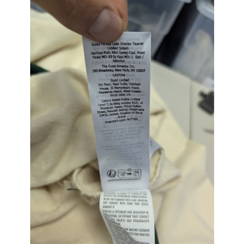 Gucci o1rshd1 Cardigan Medium Felted Cotton Jersey Natural / Mix Size US XXL / EU 58 / 5 - 21 Thumbnail