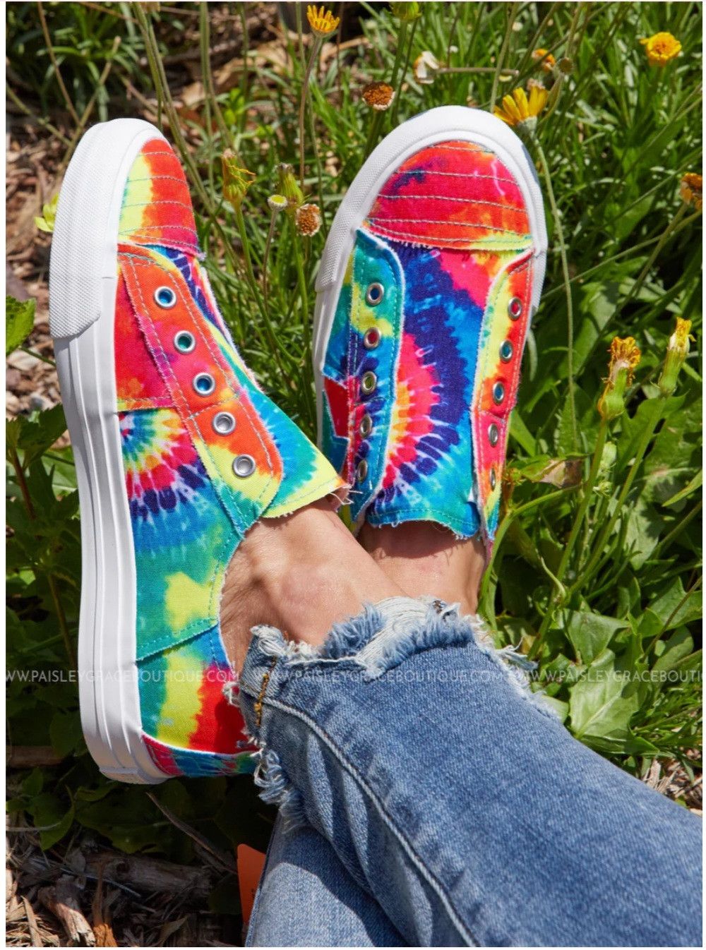 Other Gypsy Jazz multi-colored tie-dye slip-on canvas sneakers Size US 8 / IT 38 - 2 Thumbnail