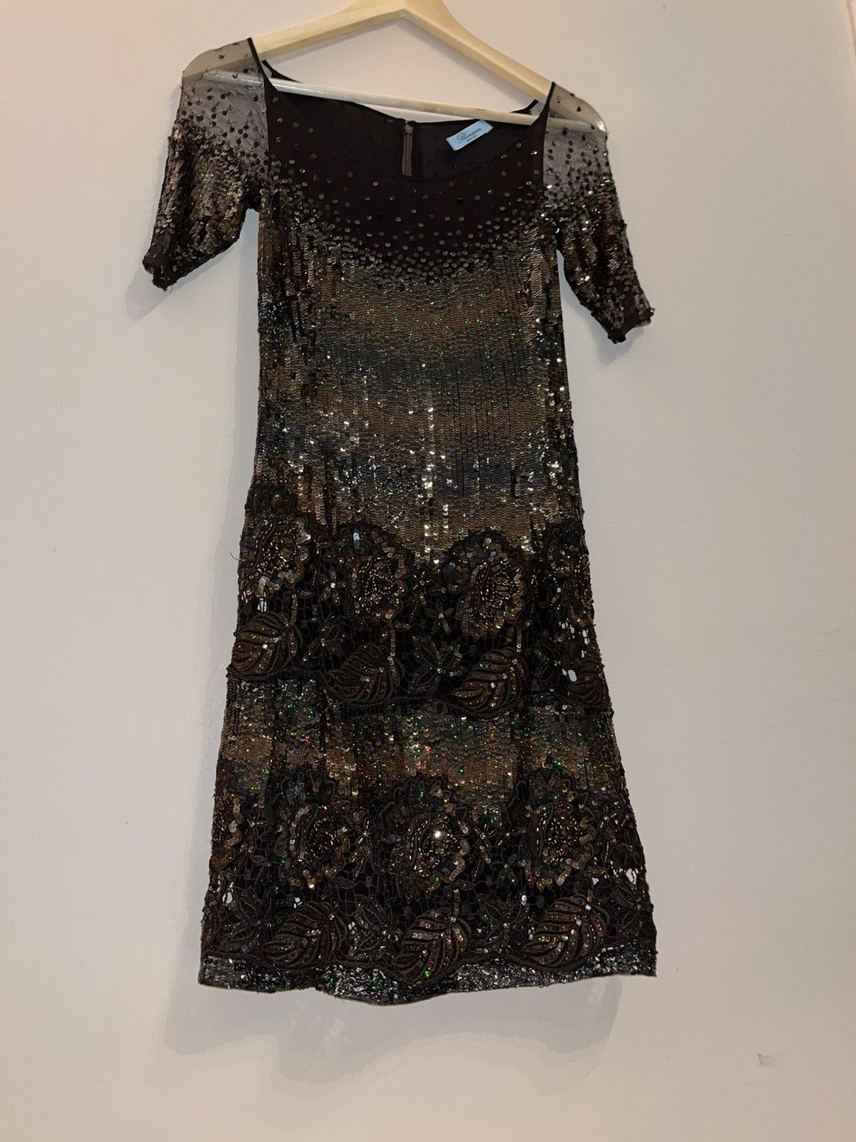 Blumarine Chocolate brown Blumarine dress with sequins vintage Size S / US 4 / IT 40 - 13 Thumbnail