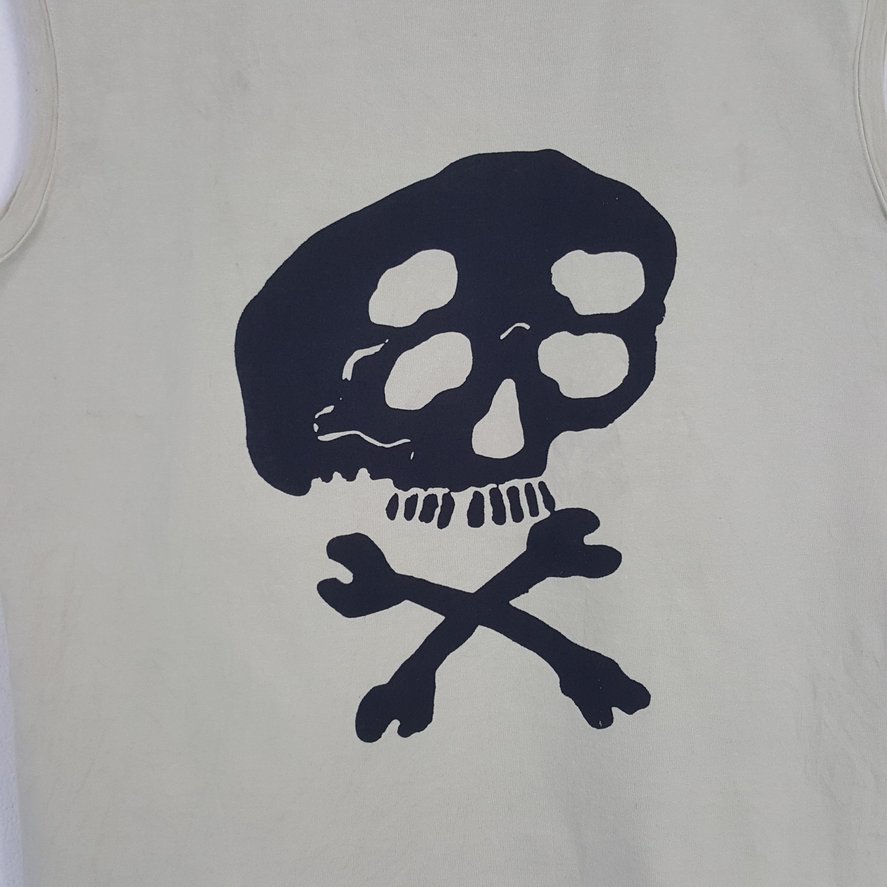 Japanese Brand × Vintage Vintage Kapital Japanese Punk Skull Sleeveless Tshirt Size US XL / EU 56 / 4 - 2 Thumbnail