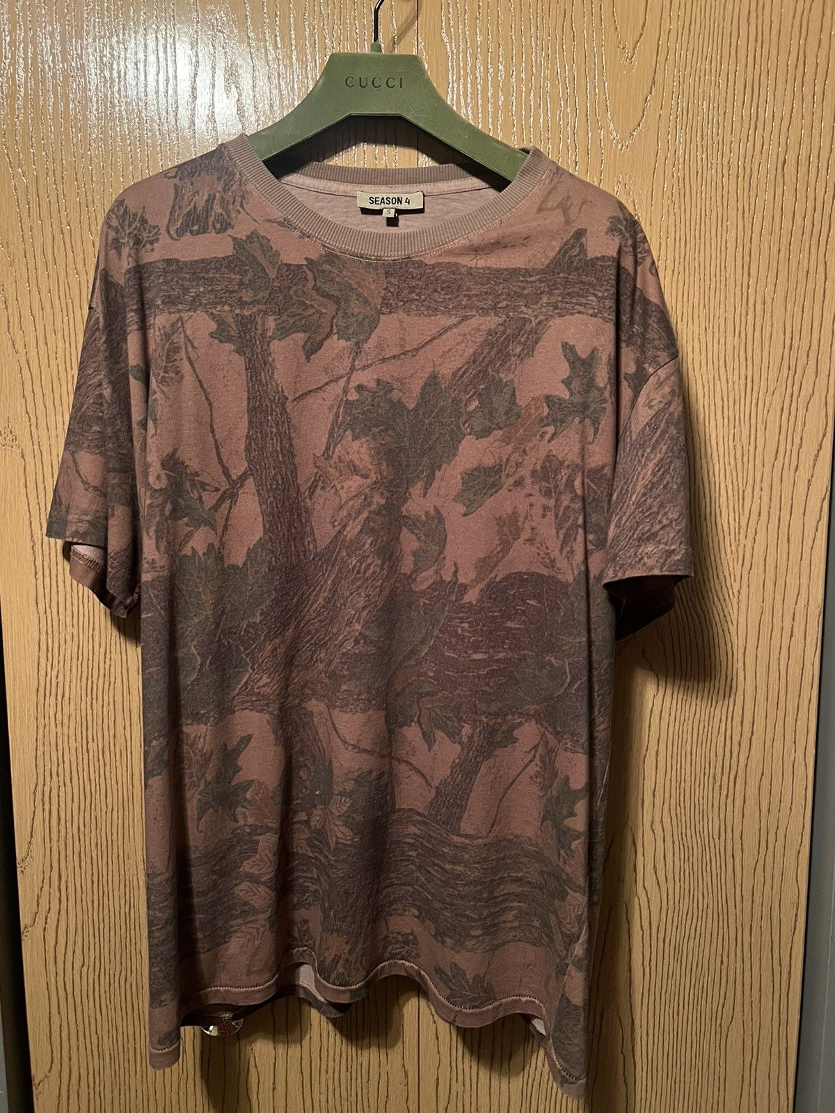 image of Kanye West x Yeezy Season 4 Camo Tee Size S (Fits Like L), Men's