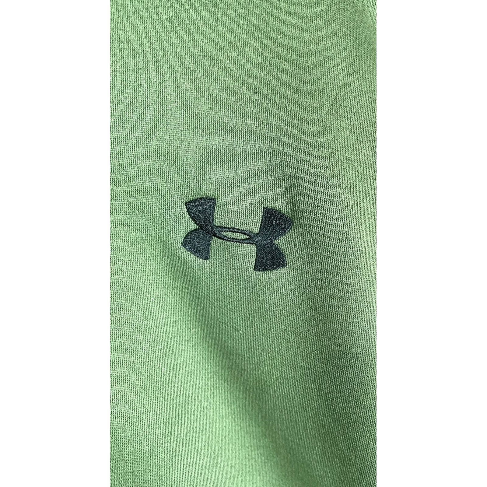 Under Armour Under Armour Jacket Mens Medium Green Fleece Full Zip Athletic Sweatshirt Size US M / EU 48-50 / 2 - 2 Thumbnail