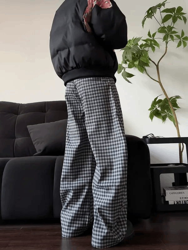 Vintage Matsumoto x Mio Plaid Baggy Wide Leg Pants Size US 32 / EU 48 - 4 Thumbnail