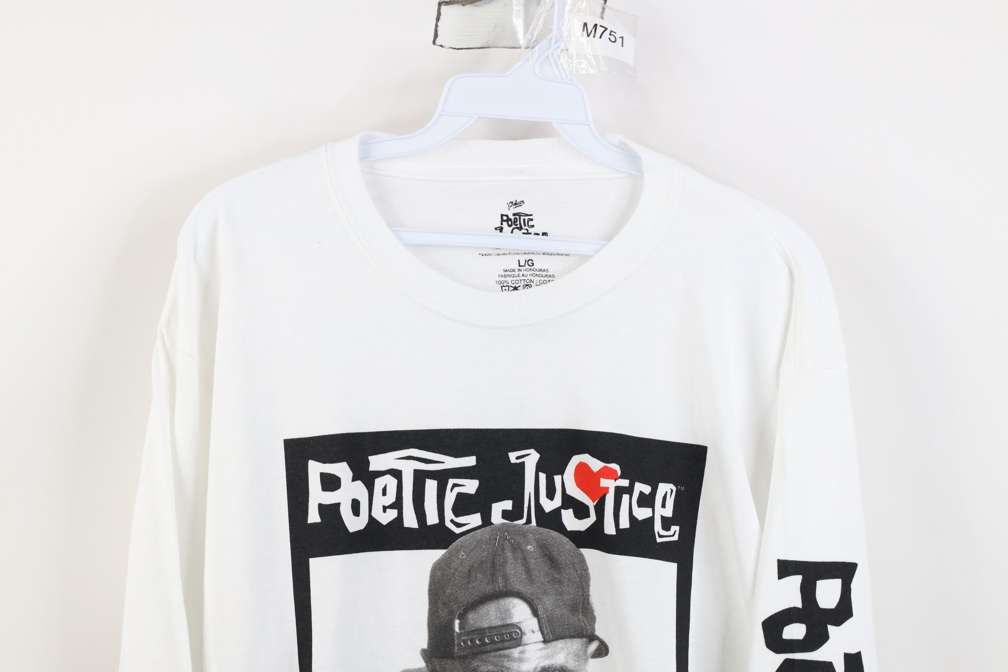 Vintage Y2K Streetwear Justice Japan Long Sleeve Rap Tee T-Shirt Size US L / EU 52-54 / 3 - 2 Thumbnail