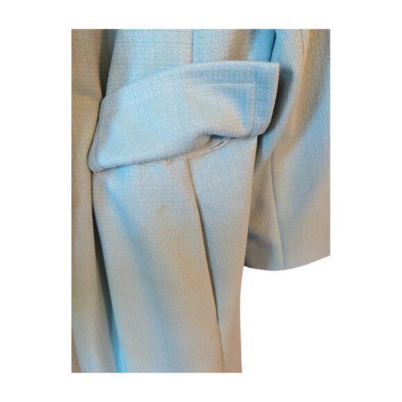 Vintage Vintage Teal Double-Knit Overcoat | Large/Extra Large | Fair Size L / US 10 / IT 46 - 5 Thumbnail