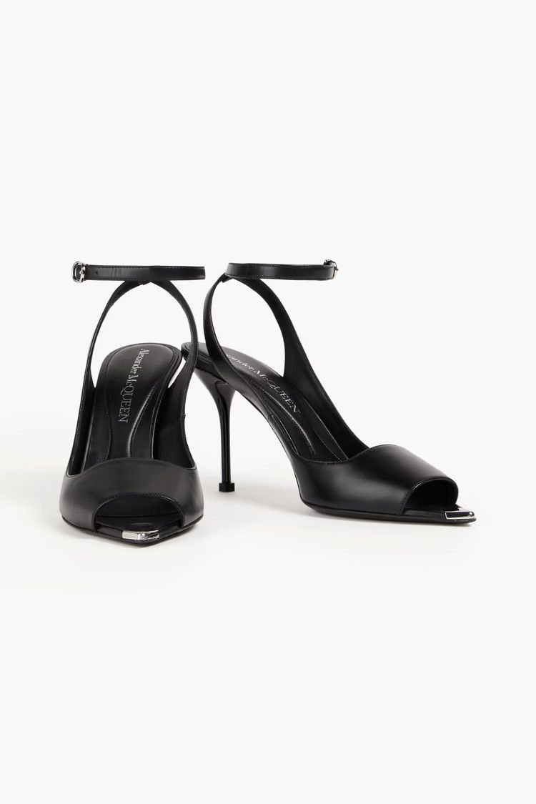 Alexander McQueen o1y0225 Sandals in Black Size US 10 / IT 40 - 2 Thumbnail
