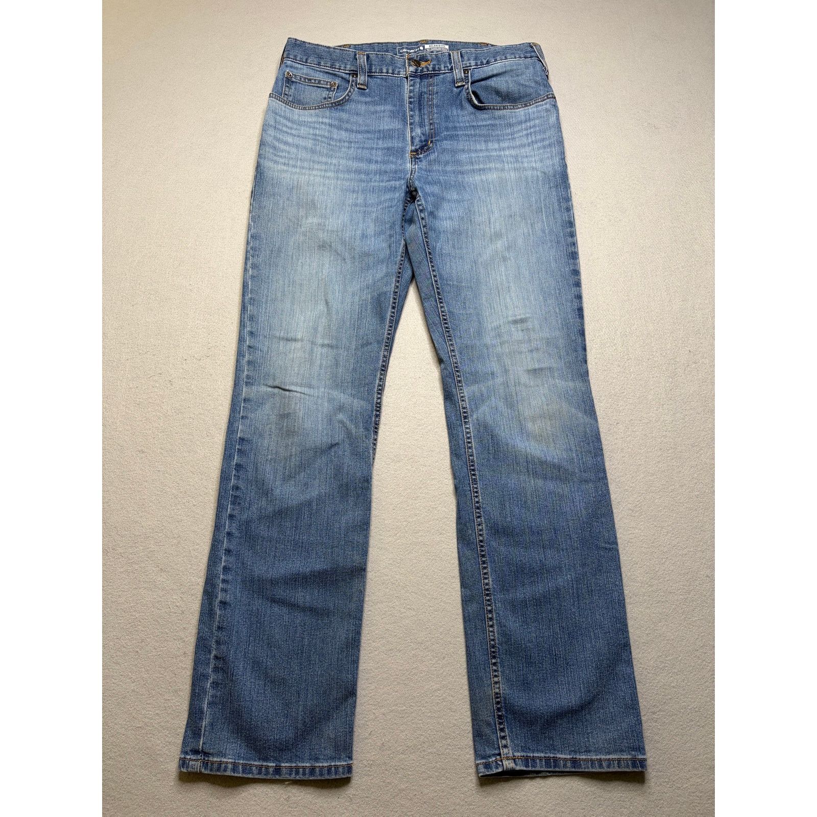 Carhartt Carhartt Relaxed Fit Jeans Men’s 32x32 Light Wash Straight Size US 32 / EU 48 - 2 Thumbnail