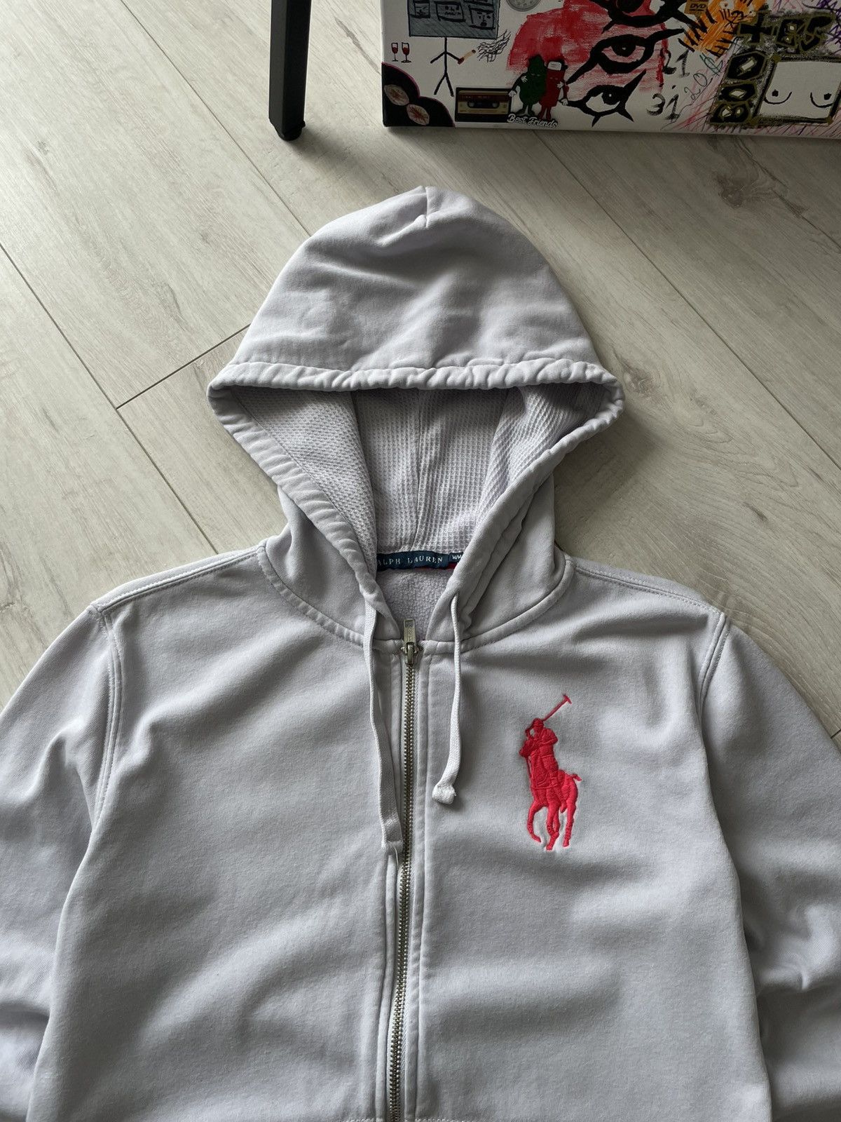 Polo Ralph Lauren Vintage Polo Ralph Lauren 00’s Zip Hoodie Big Pony Y2K RARE Size M / US 6-8 / IT 42-44 - 2 Thumbnail