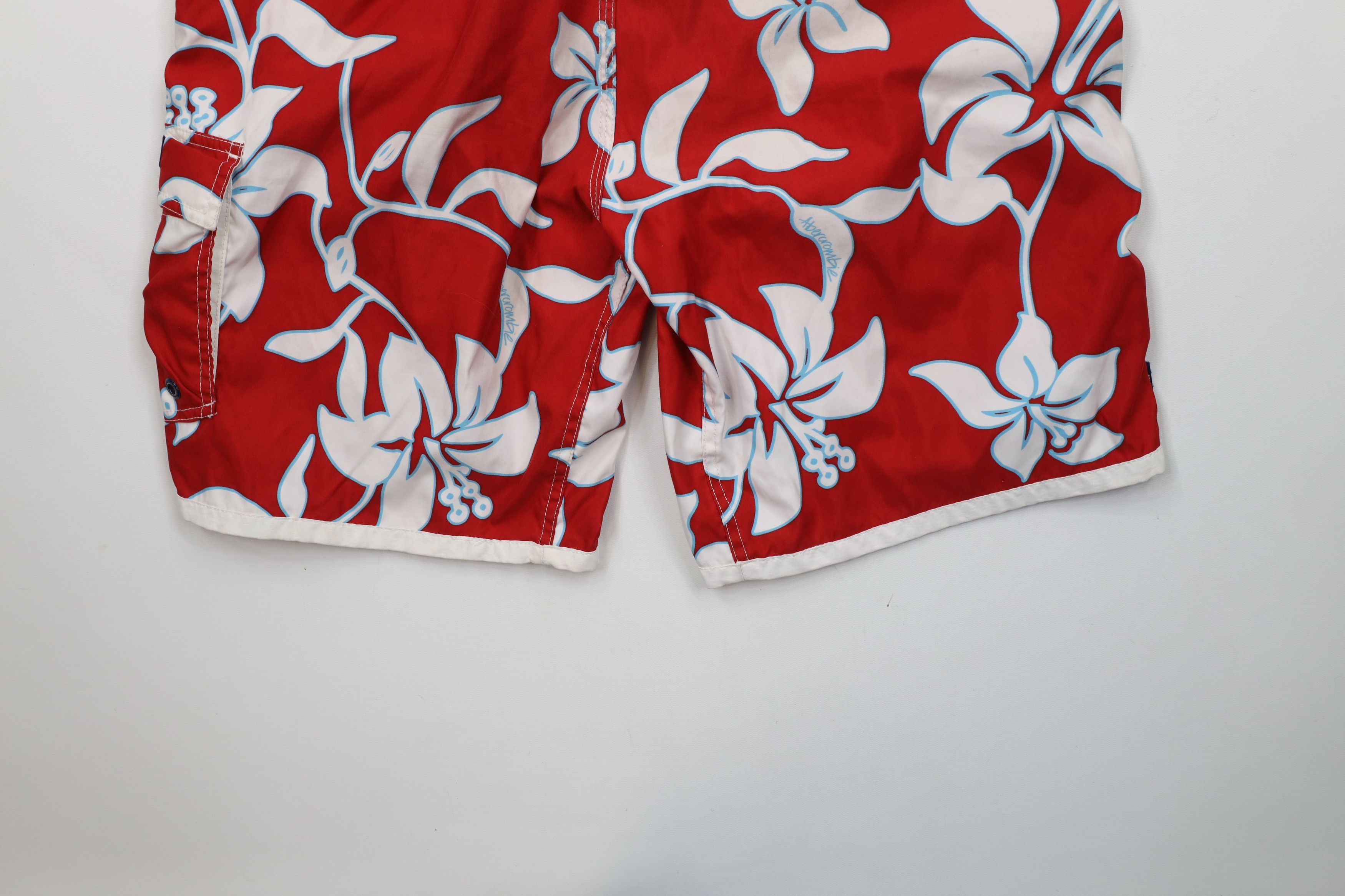 Abercrombie & Fitch × Vintage Vintage Y2K Abercrombie & Fitch Flower Hawaiian Board Shorts Size US 30 / EU 46 - 13 Thumbnail