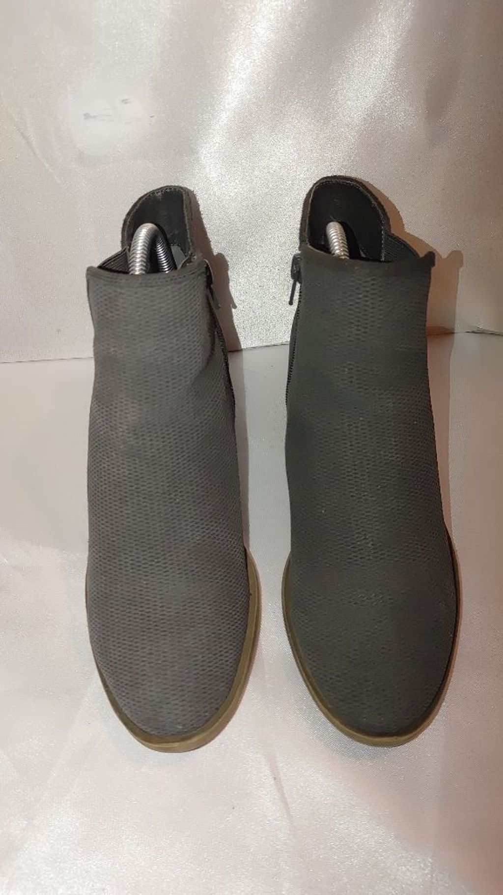 The Unbranded Brand Kensie Gerona Perforated Suede Ankle Bootie Suede Size 8M Size US 8 / IT 38 - 5 Thumbnail