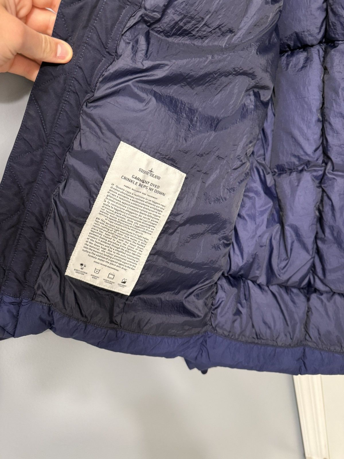 Stone Island Stone island puffer crinkle puffer jacket navy size XL Size US XL / EU 56 / 4 - 6 Thumbnail