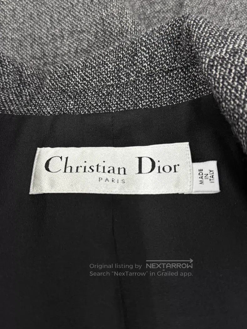 Dior Dior Gray letter suit jacket Size XXS / US 00 / IT 34 - 4 Thumbnail