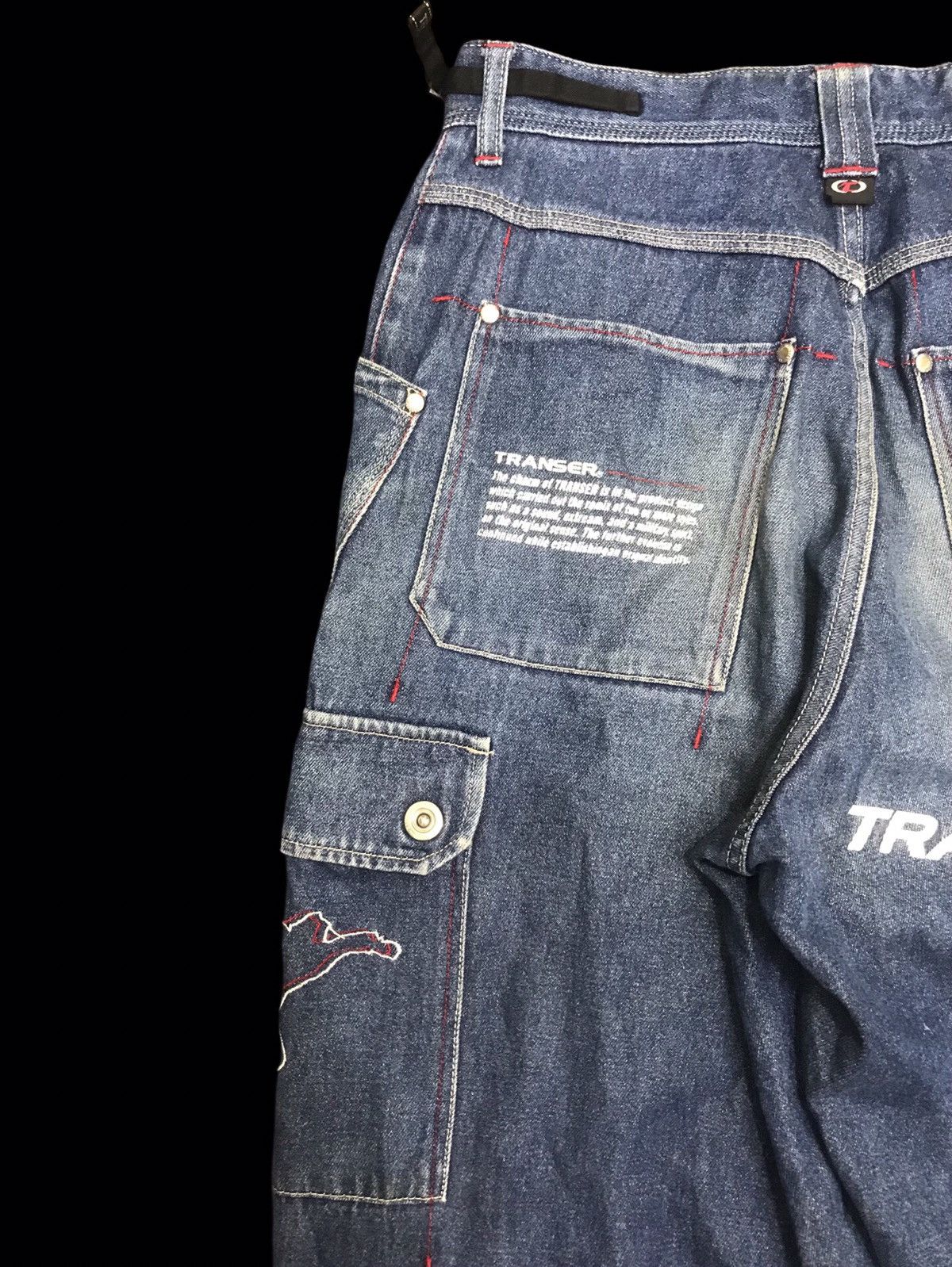 Japanese Brand 💥BAGGY💥TRANSER BAGGY RAPPER DENIM F294 Size US 27 - 13 Thumbnail